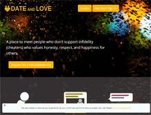 Tablet Screenshot of dateandlove.com